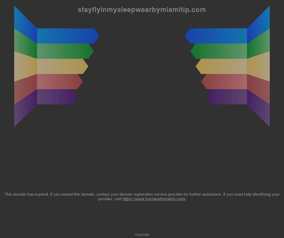 stayflyinmysleepwearbymiamitip.com shopify website screenshot