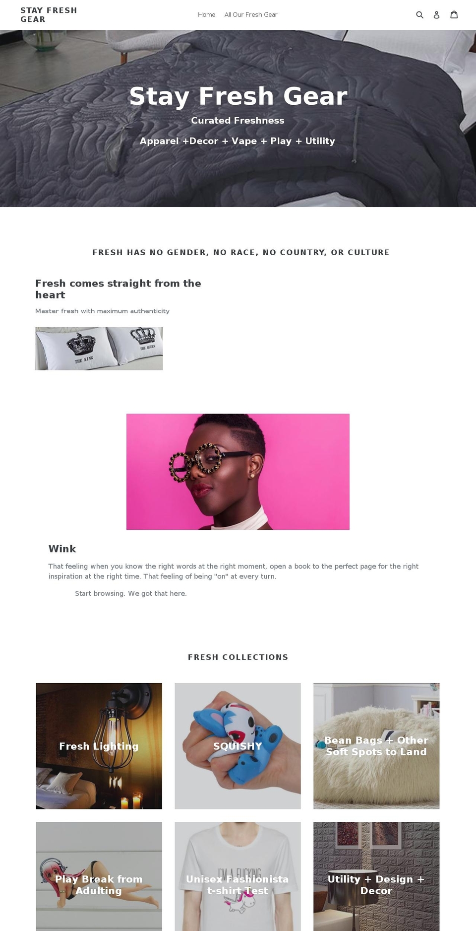 stayfreshgear.com — Shopify storefront screenshot