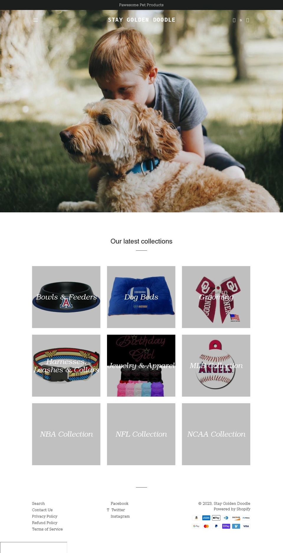 staygoldendoodle.com shopify website screenshot