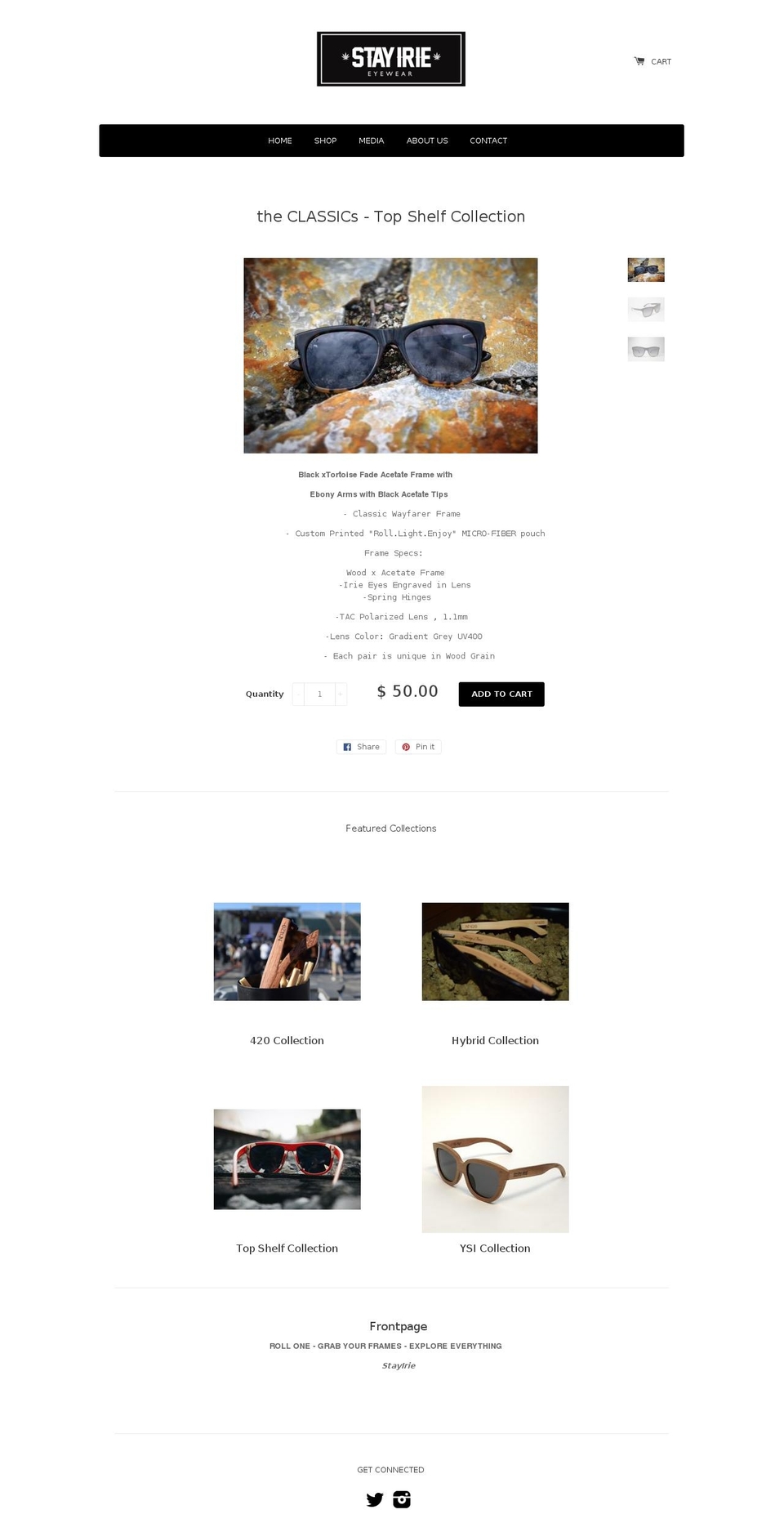 stayirie.com shopify website screenshot