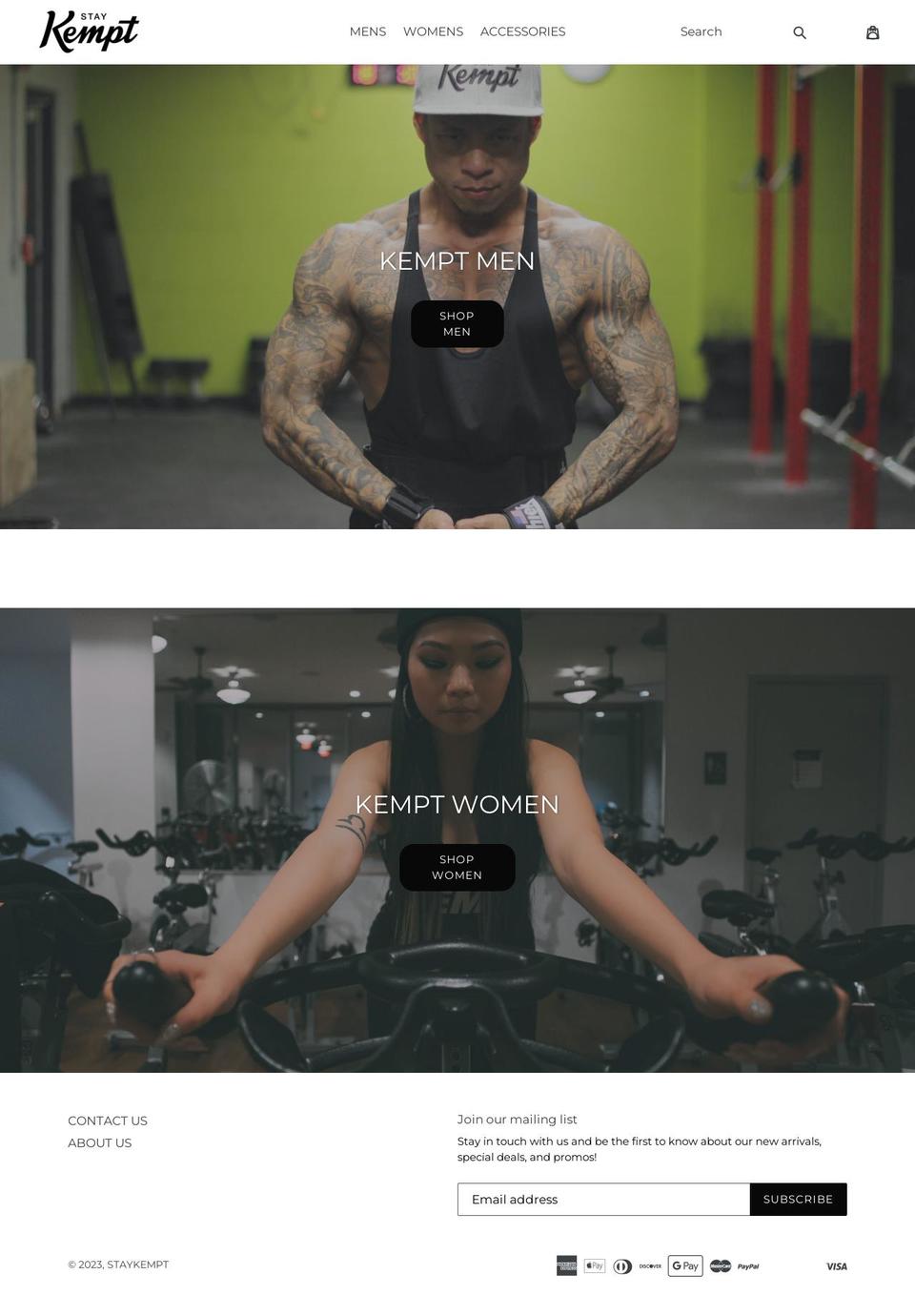 staykempt.com shopify website screenshot