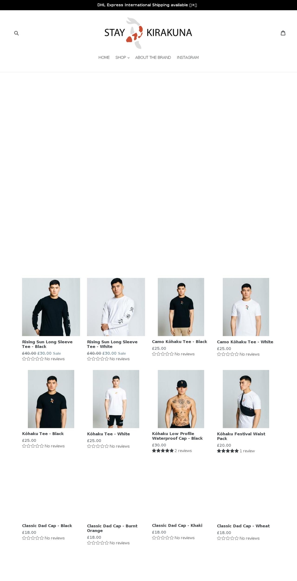 staykirakuna.com — Shopify storefront screenshot