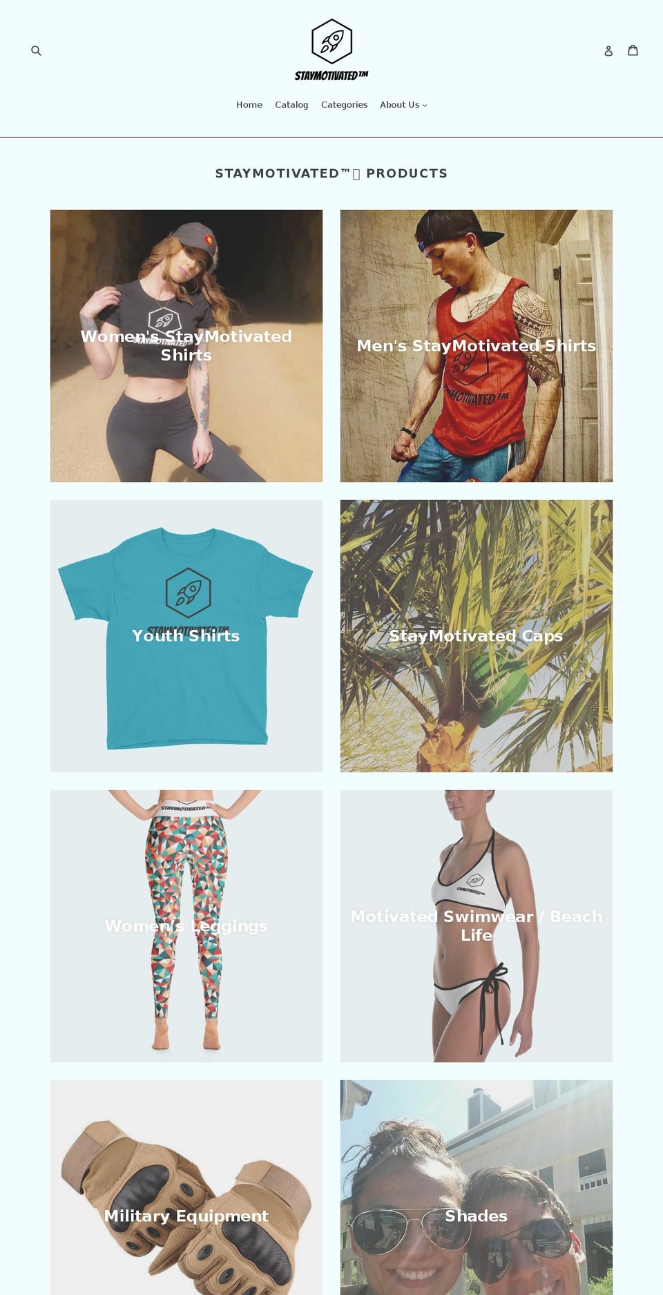 staymotivated.biz shopify website screenshot