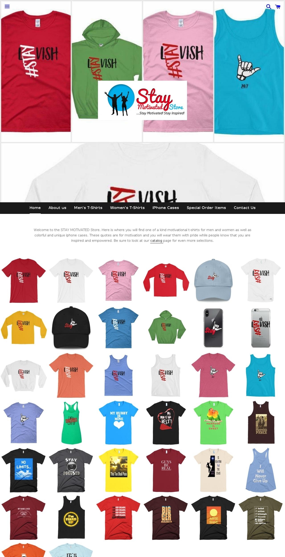 staymotivatedstore.com shopify website screenshot