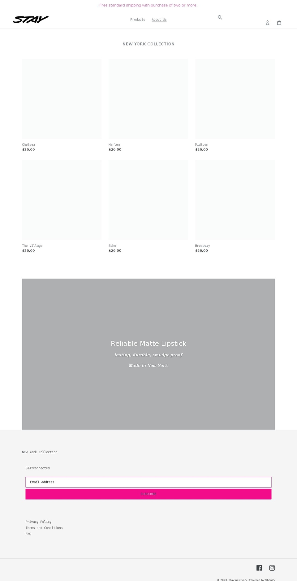 staynewyorkbeauty.com shopify website screenshot