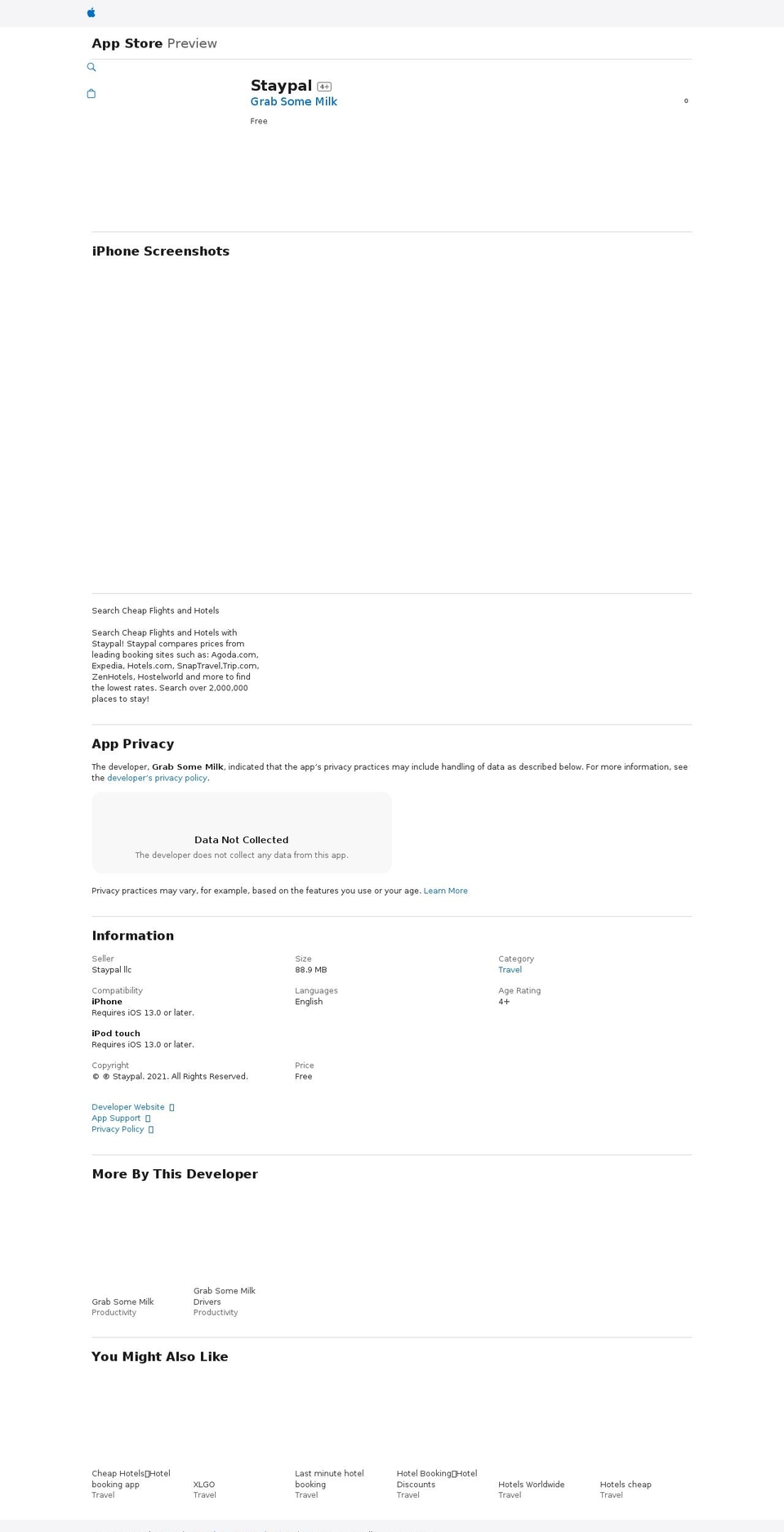 staypal.net shopify website screenshot