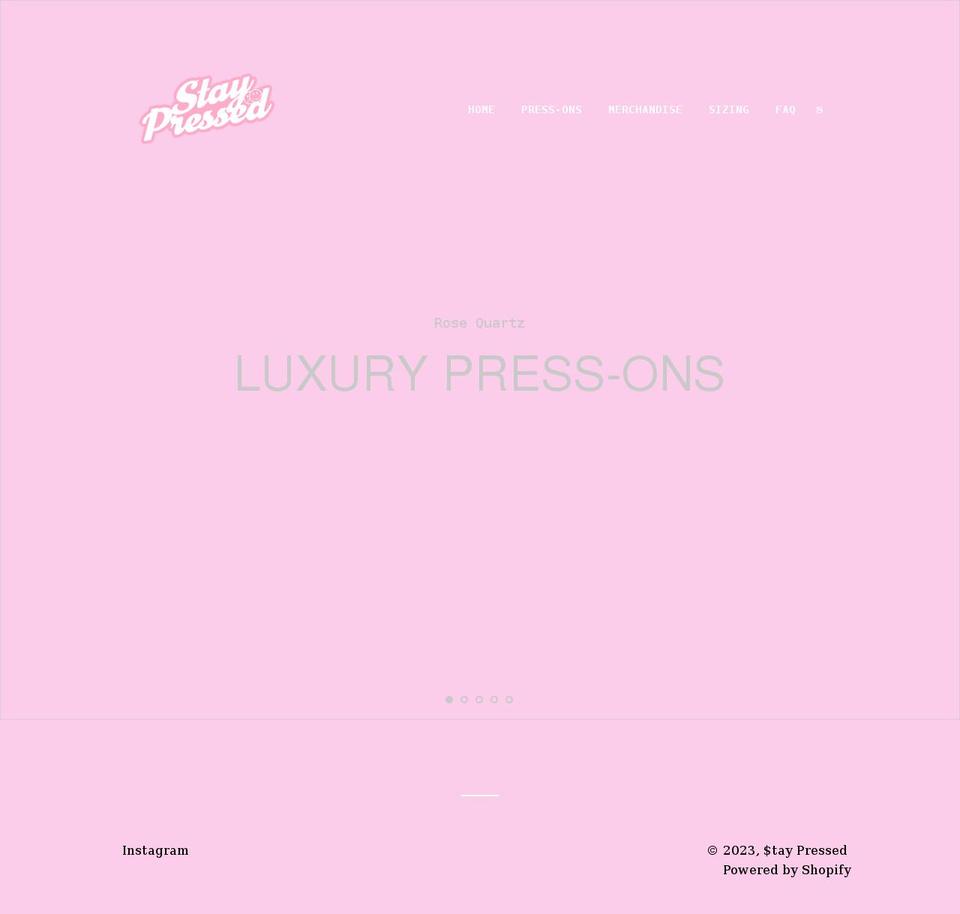 staypresssd.com shopify website screenshot