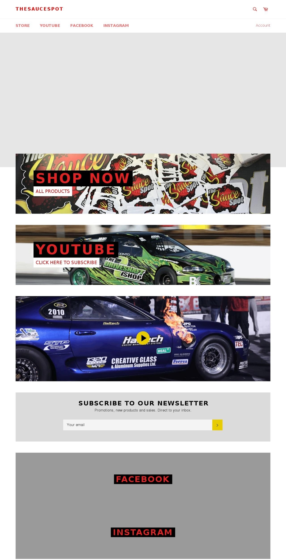 staysaucey.com shopify website screenshot