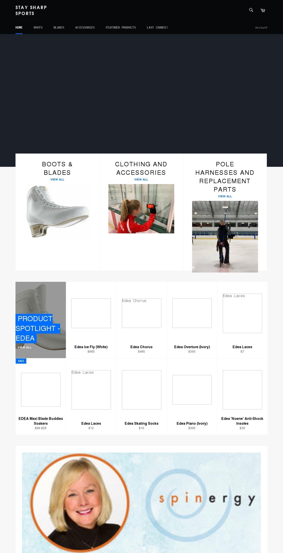 staysharpsports.com shopify website screenshot