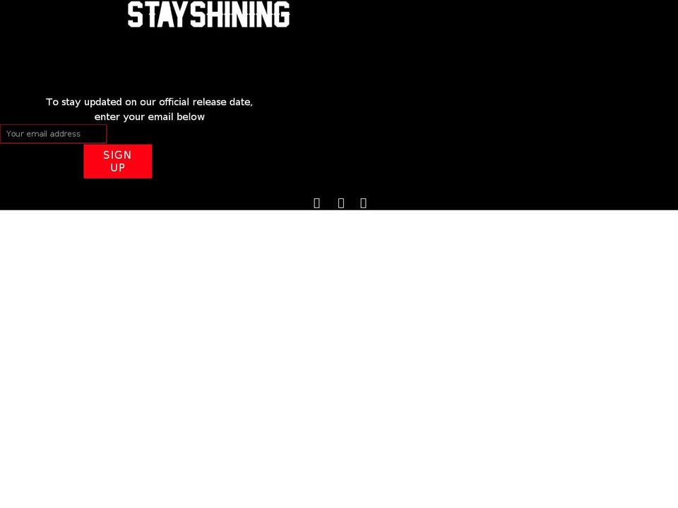 stayshining.co.uk shopify website screenshot