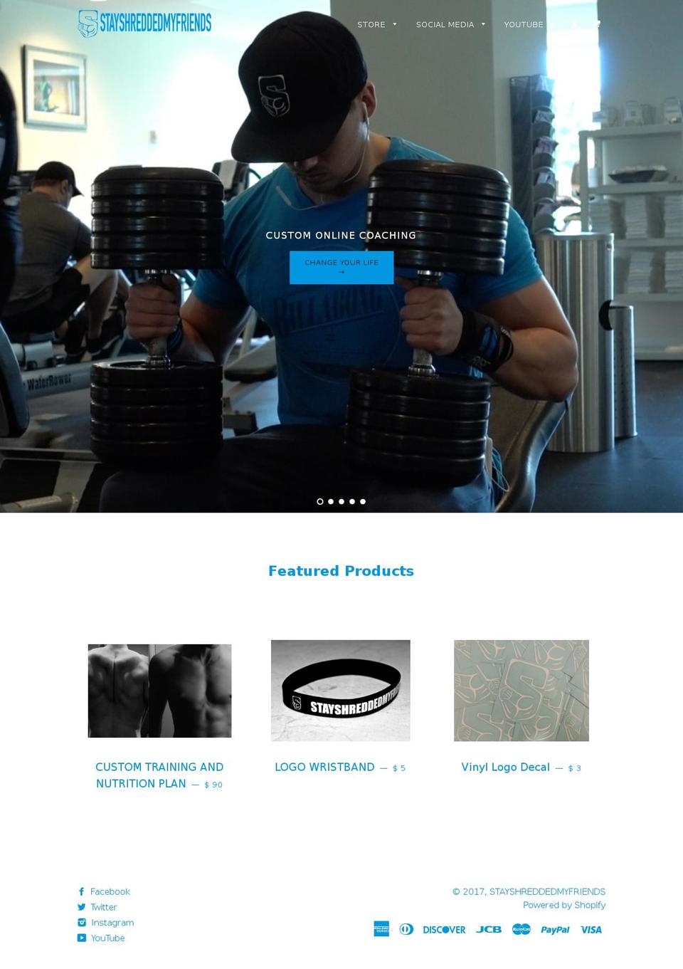 stayshreddedmyfriends.com shopify website screenshot