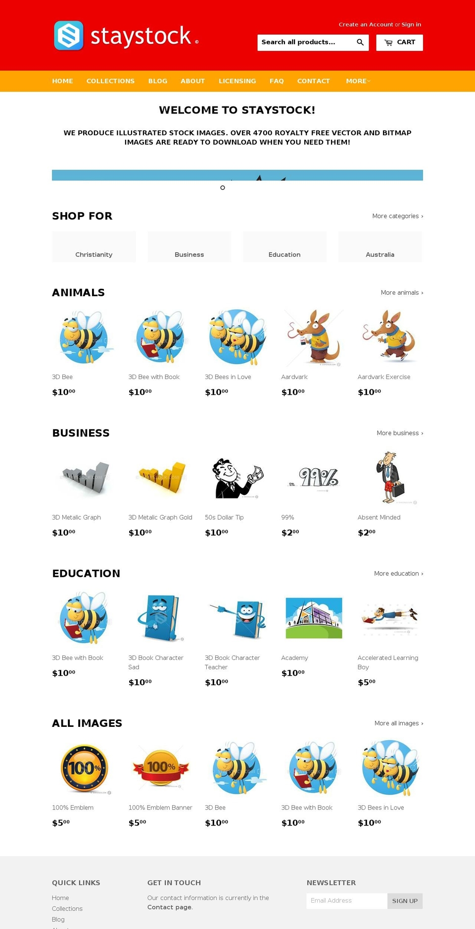 staystock.com shopify website screenshot
