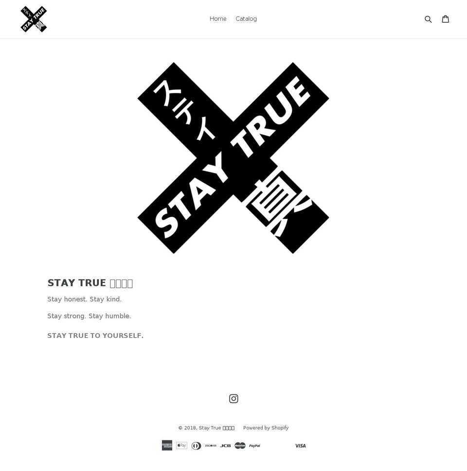 staytrue.us shopify website screenshot