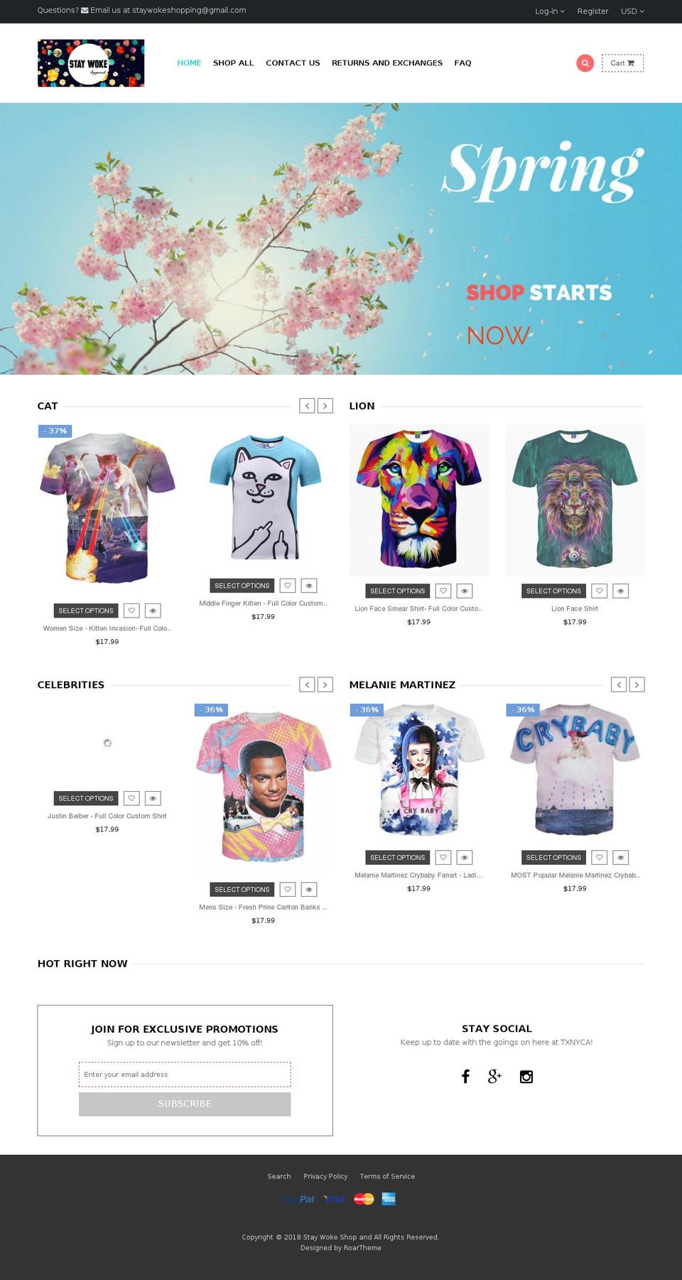 theme-export-txnyca-com-queen-v1-2-16mar2017 Shopify theme site example staywokeshop.com