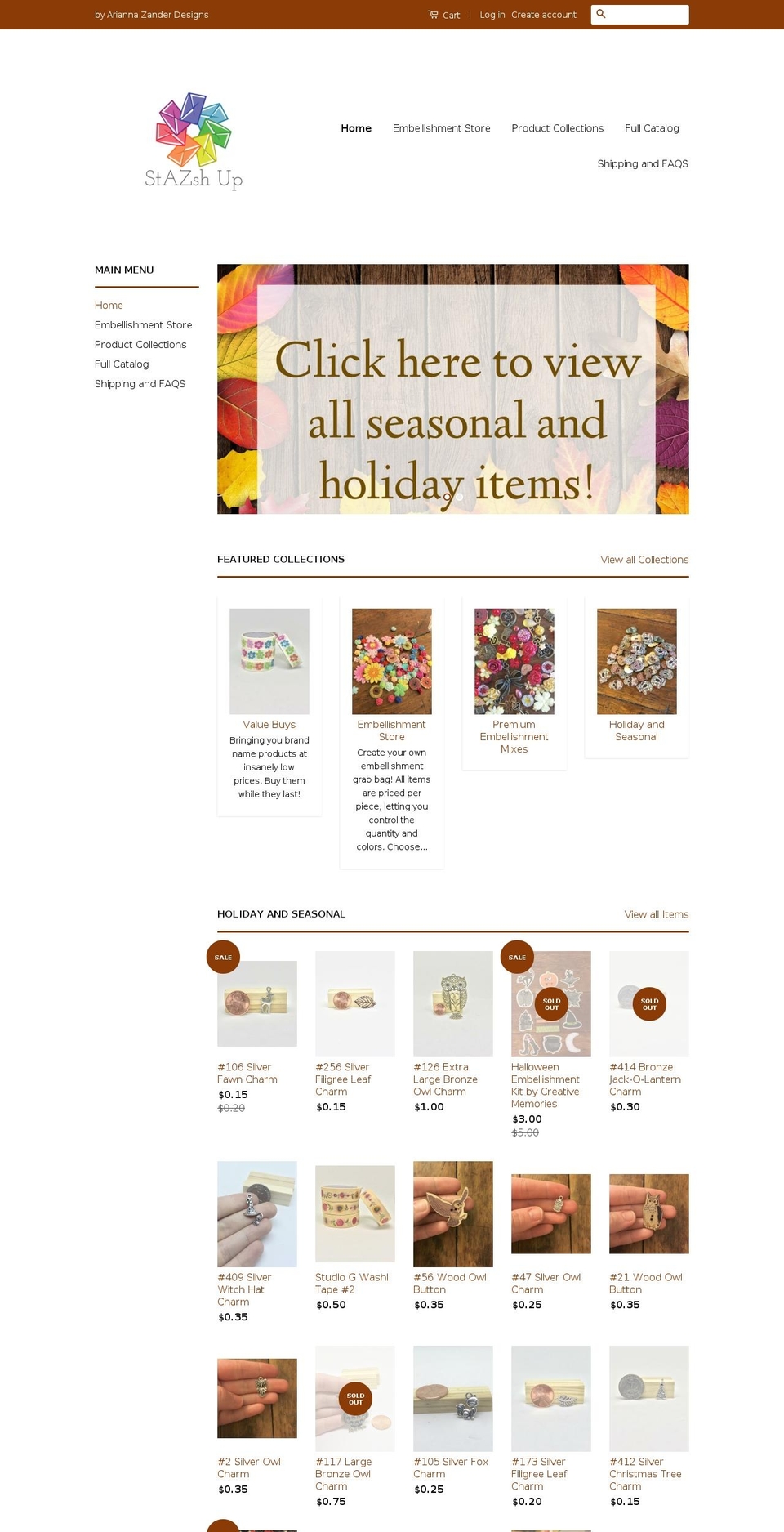 stazshup.com shopify website screenshot