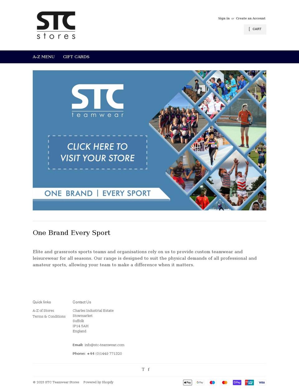 stc-stores.com shopify website screenshot