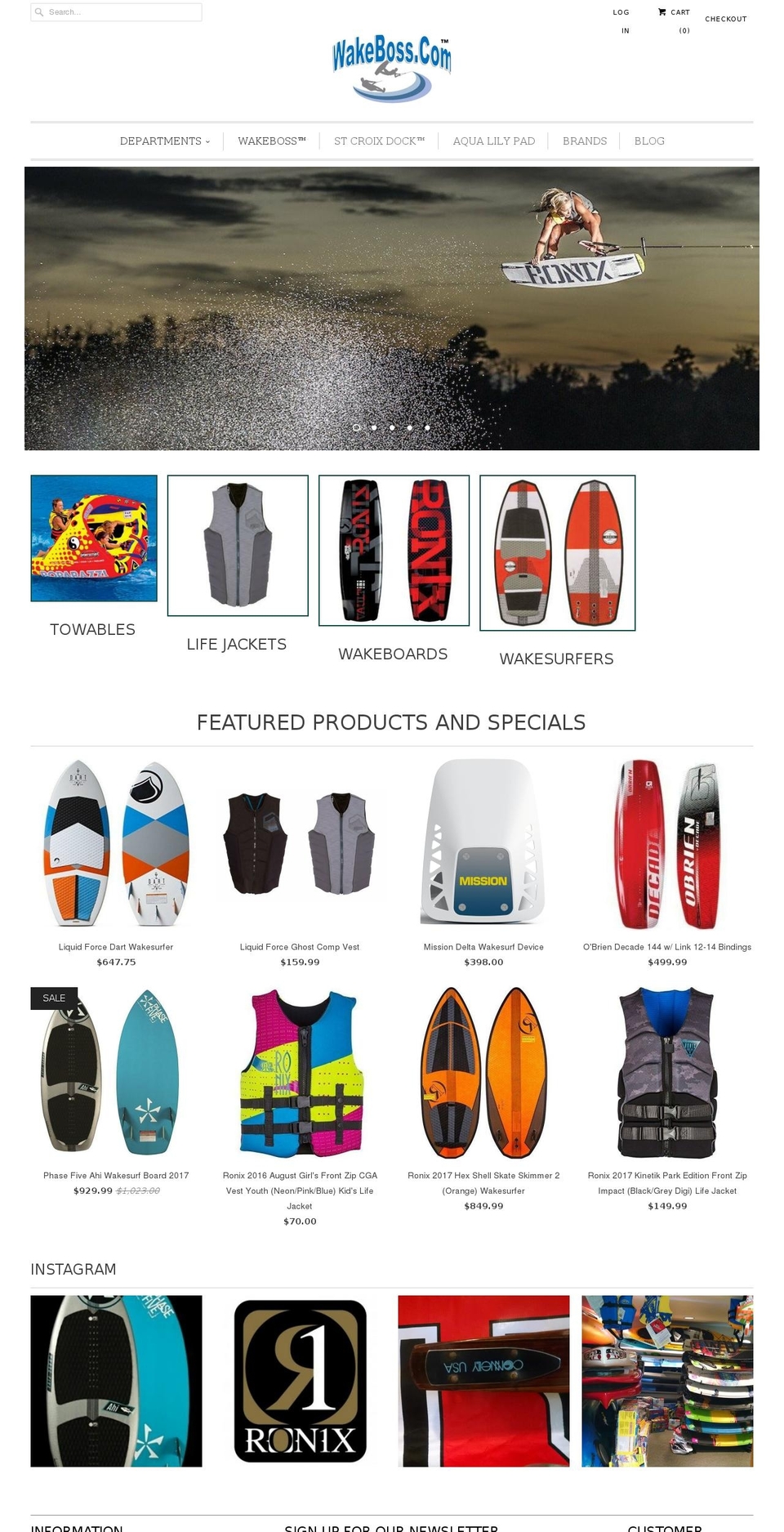 Wakeboss™ Shopify theme site example stcroixdock.com