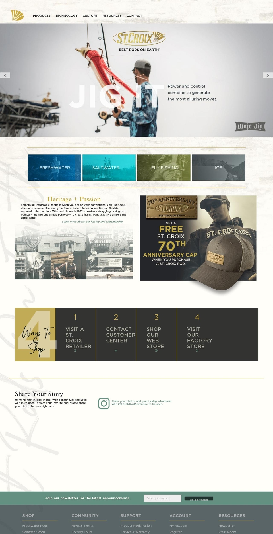 stcroix Shopify theme site example stcroixrod.com