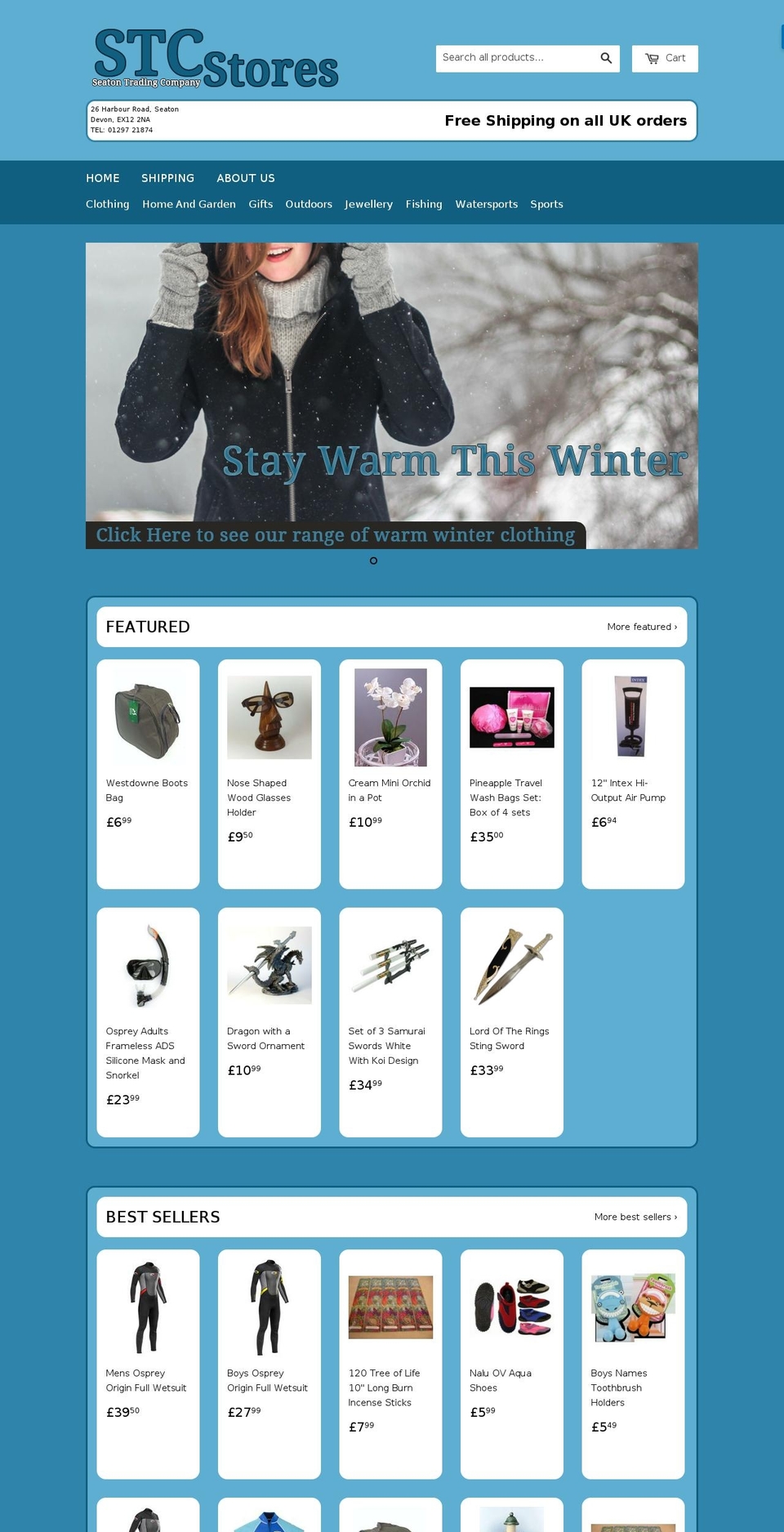 stcstores.com shopify website screenshot