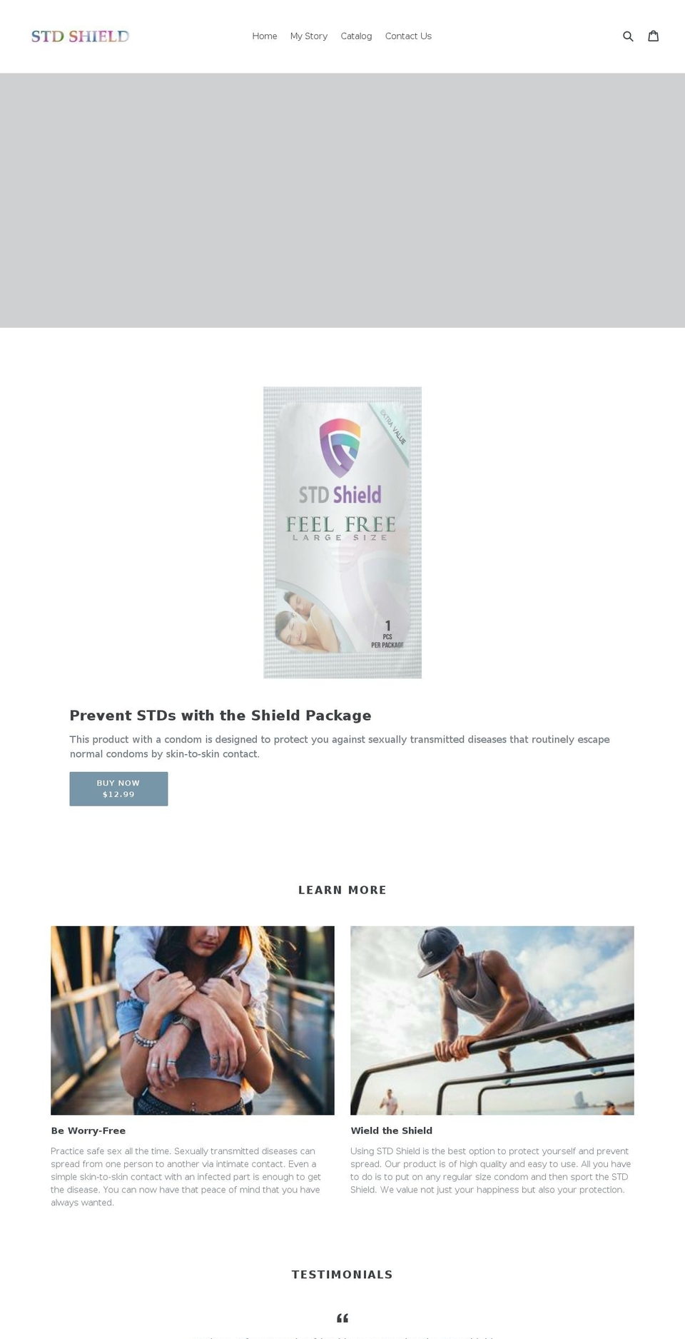 stdshield.com shopify website screenshot