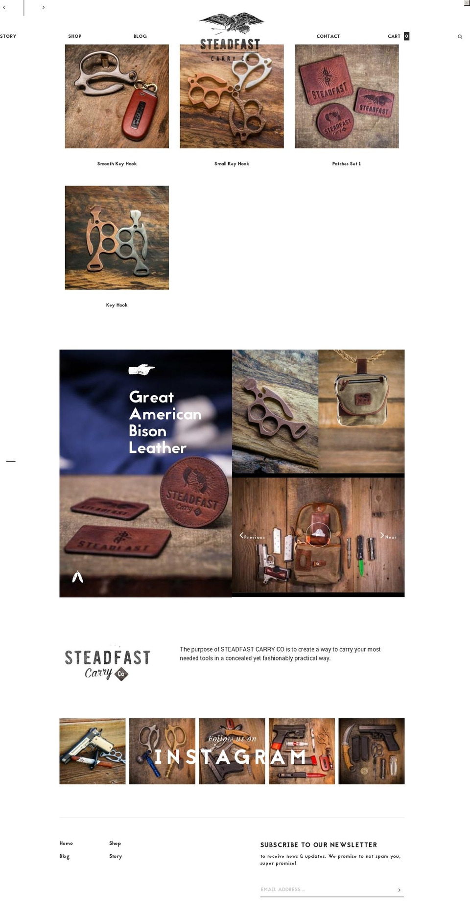 steadfastcarryco.com shopify website screenshot