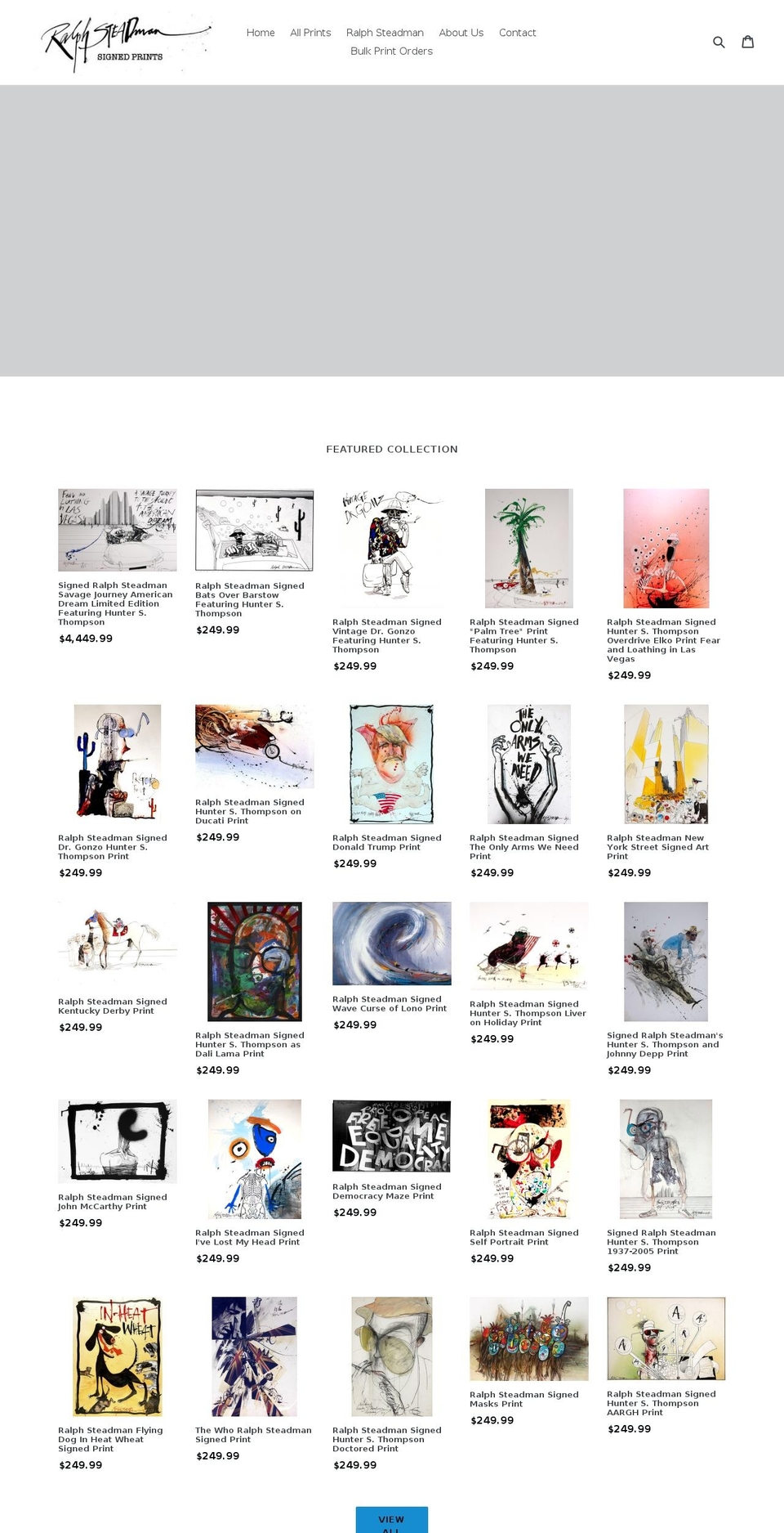steadmanclassics.com shopify website screenshot