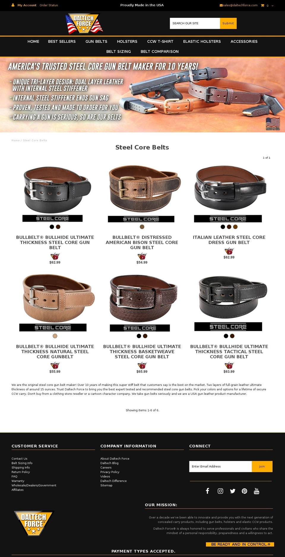 stealcorebelts.com shopify website screenshot