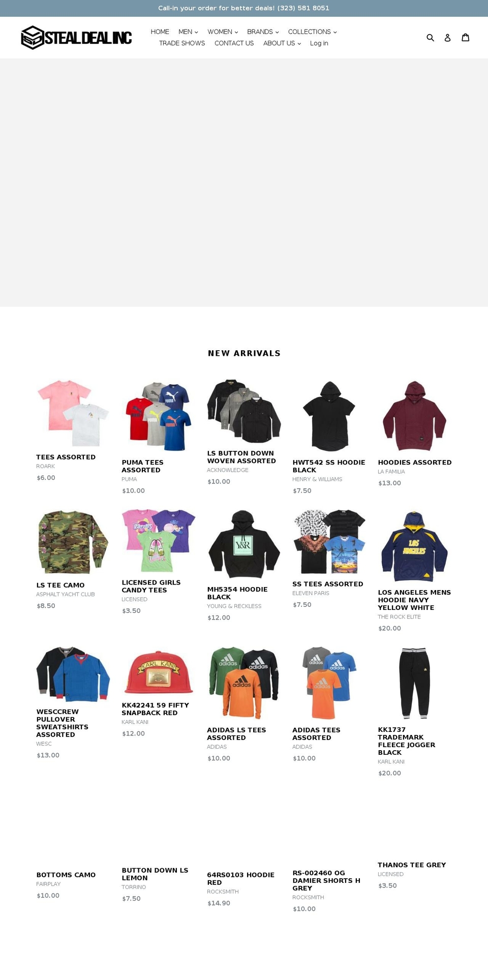 stealdealinc.com — Shopify storefront screenshot