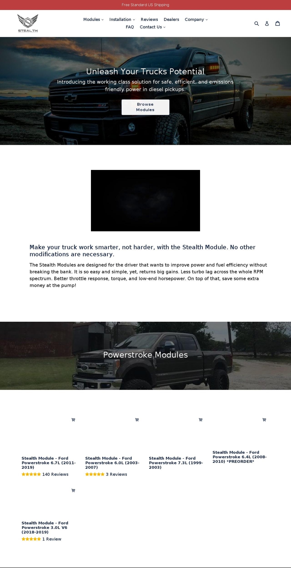stealth-performance.com — Shopify storefront screenshot