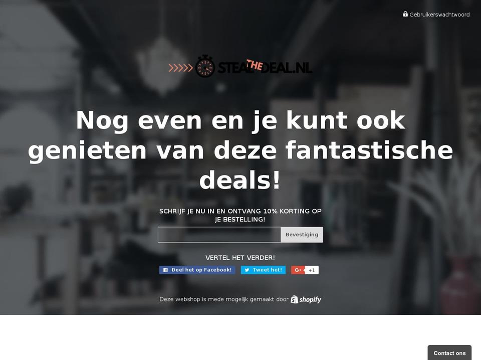 stealthedeal.nl shopify website screenshot