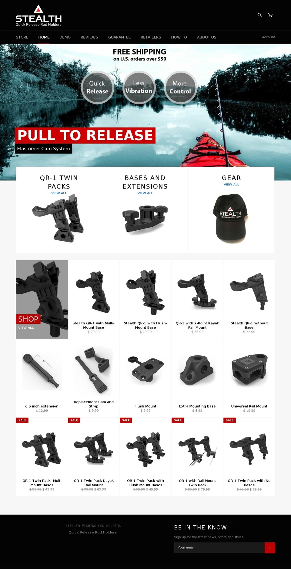 stealthmounts.com shopify website screenshot