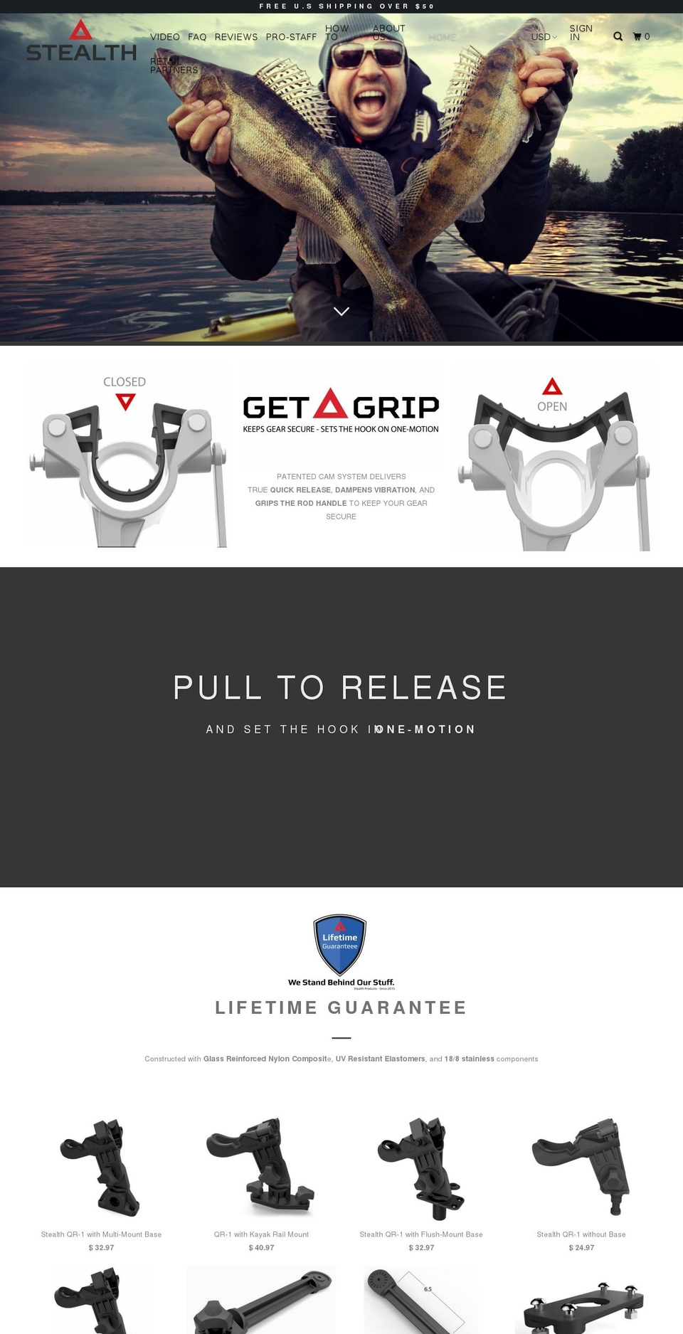 stealthrodholders.com shopify website screenshot