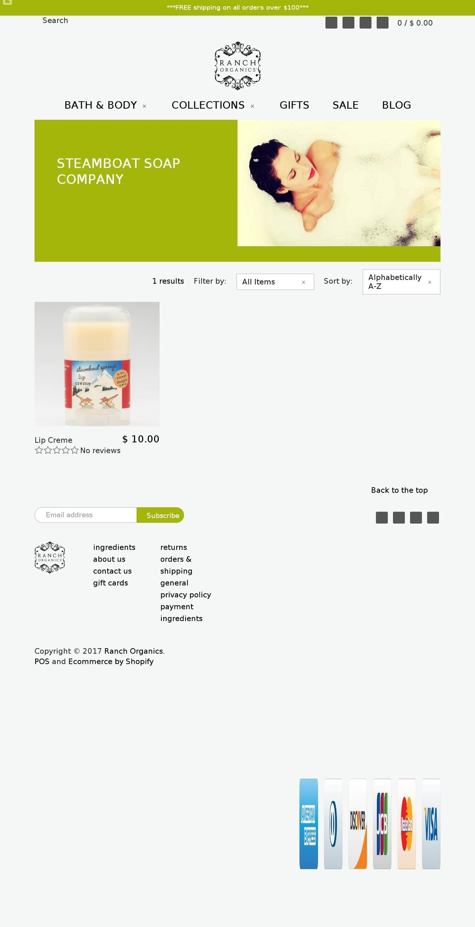 steamboatsoap.com shopify website screenshot