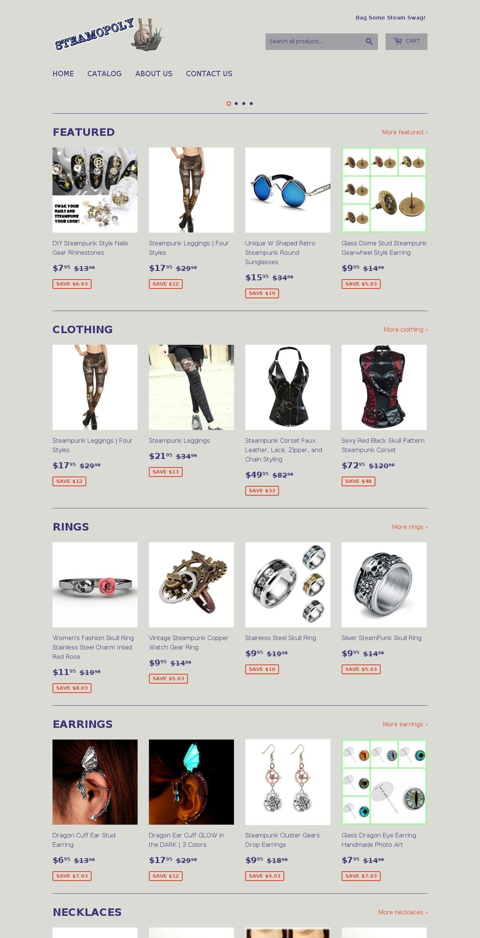 steamopoly.com — Shopify storefront screenshot