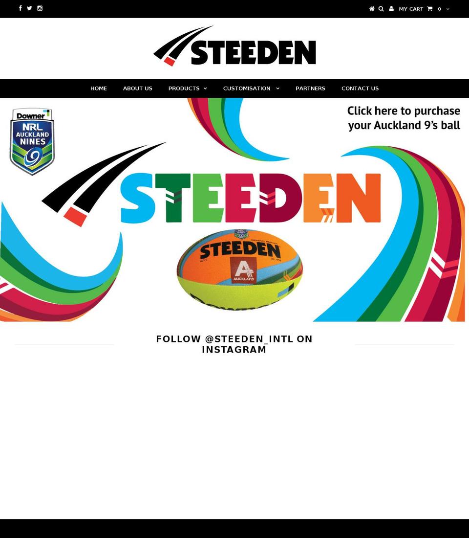 steeden.co.nz shopify website screenshot