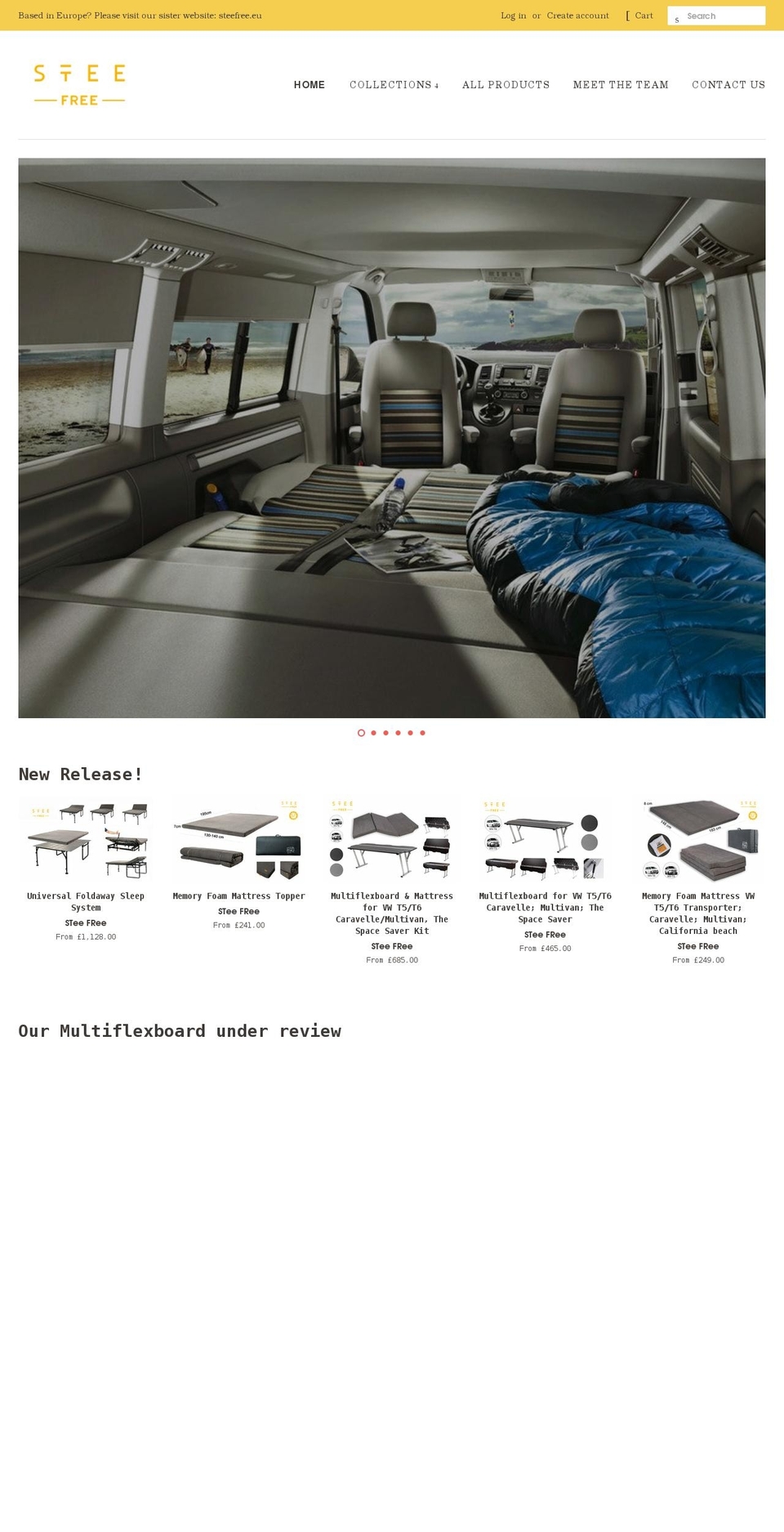 steefree.com shopify website screenshot