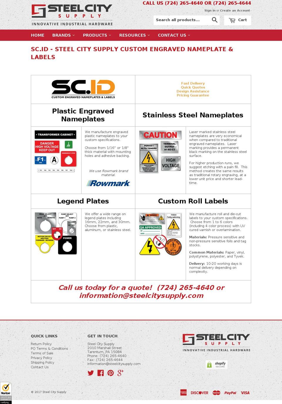 steelcityid.com shopify website screenshot