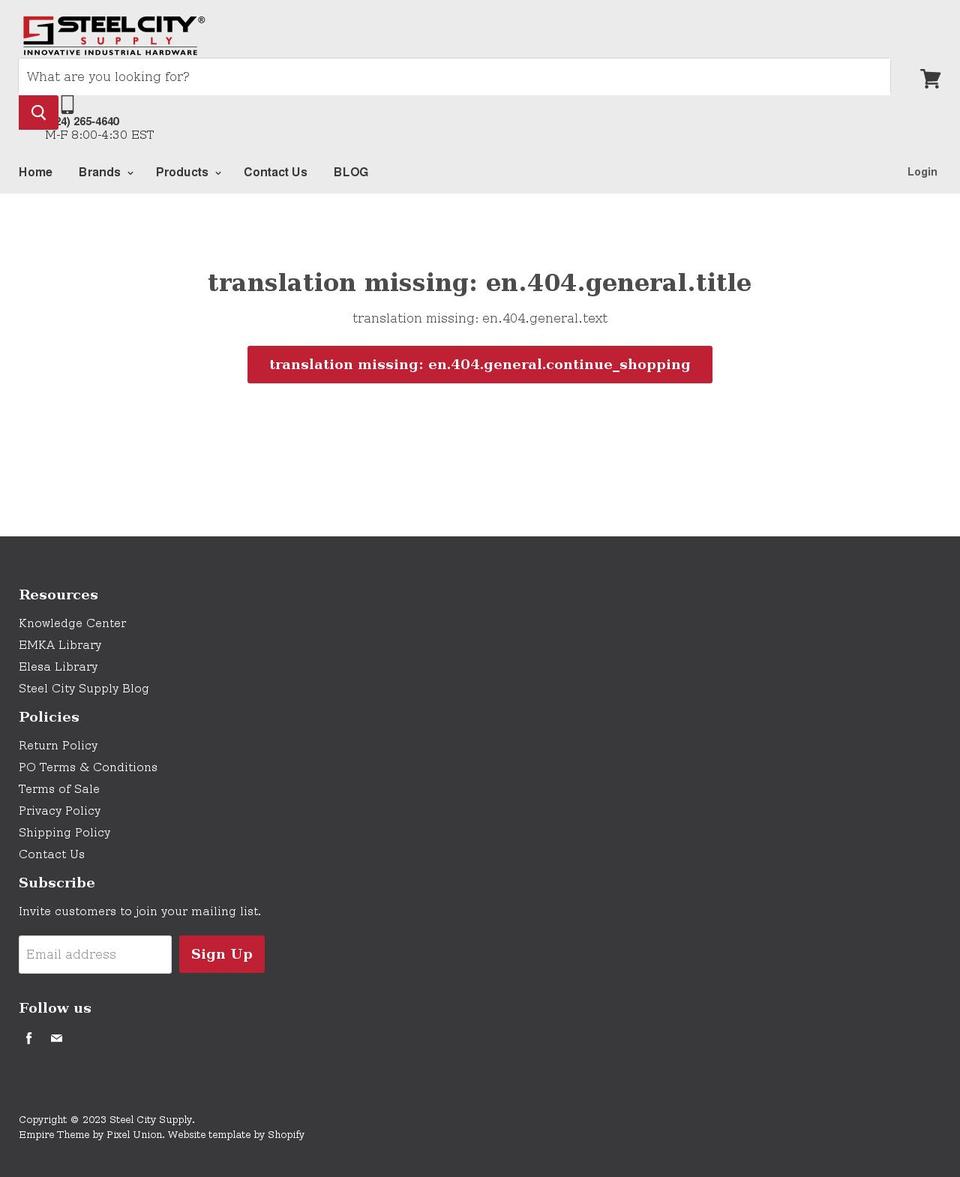steelcityselect.com — Shopify storefront screenshot
