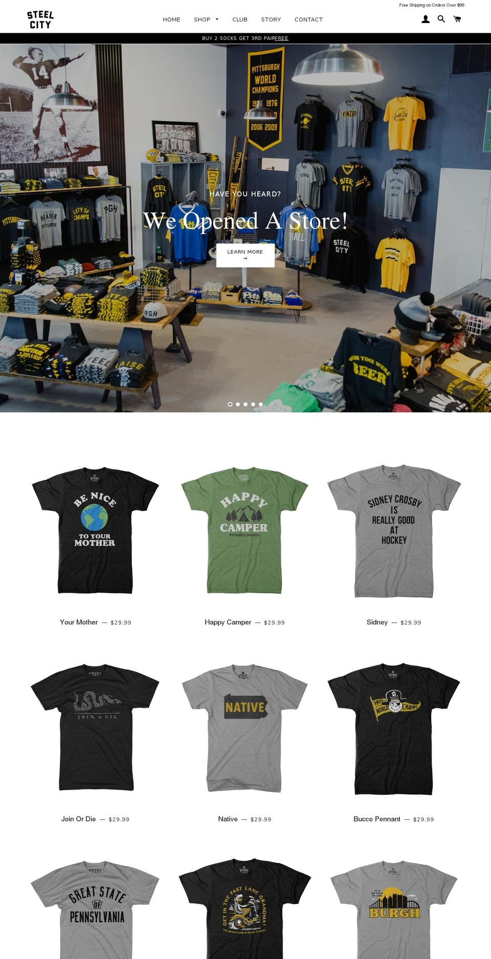 steelcitystrong.com shopify website screenshot