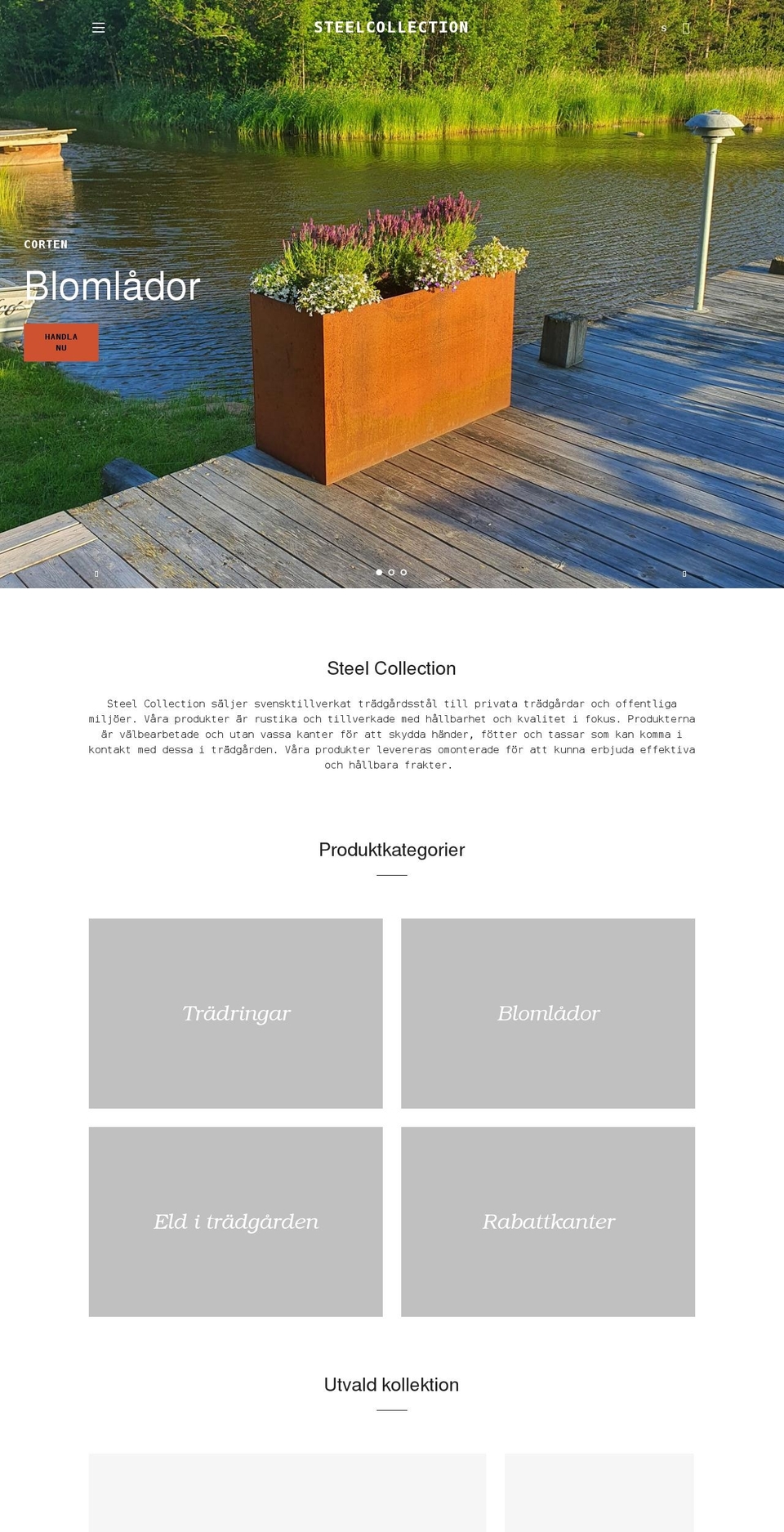 steelcollection.se shopify website screenshot