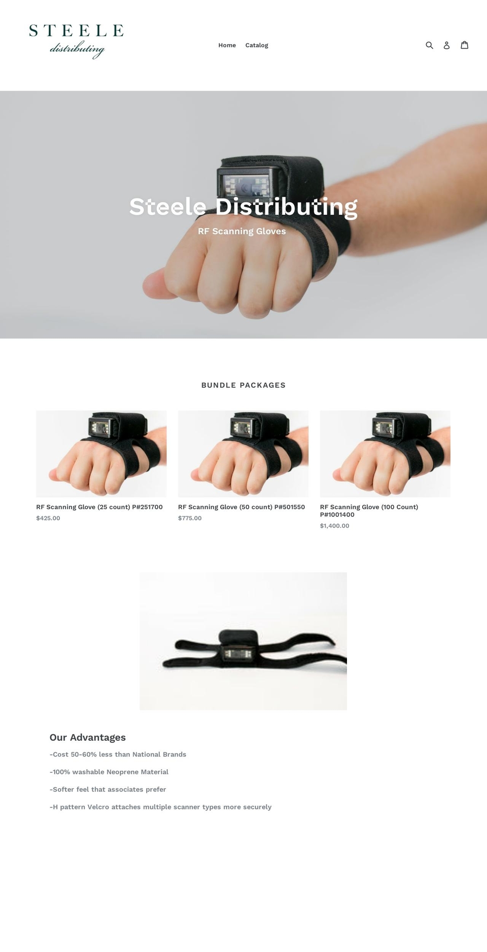 steeledistributing.com shopify website screenshot