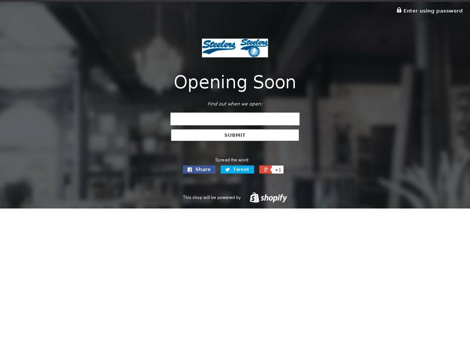 steelershockeyshop.com shopify website screenshot