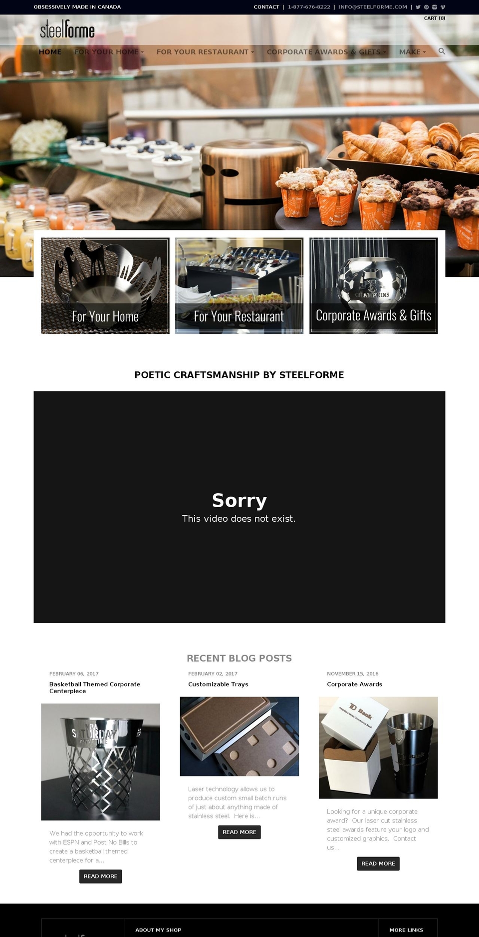 steelforme.com shopify website screenshot