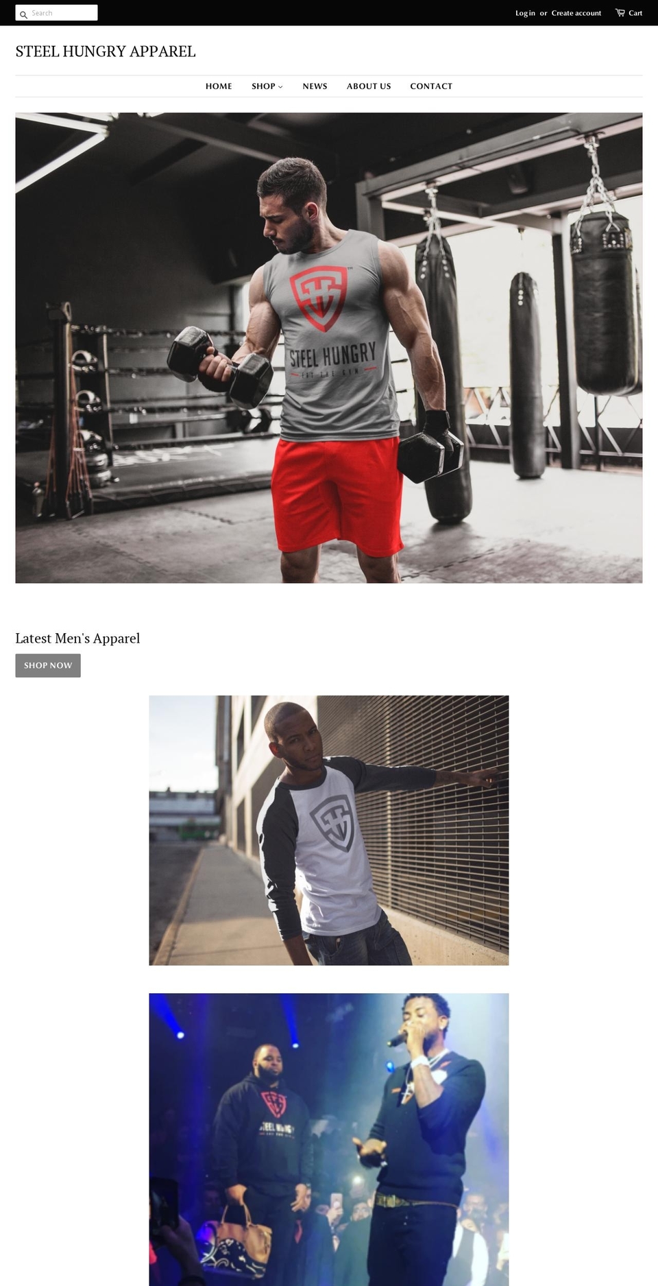 steelhungry.com — Shopify storefront screenshot
