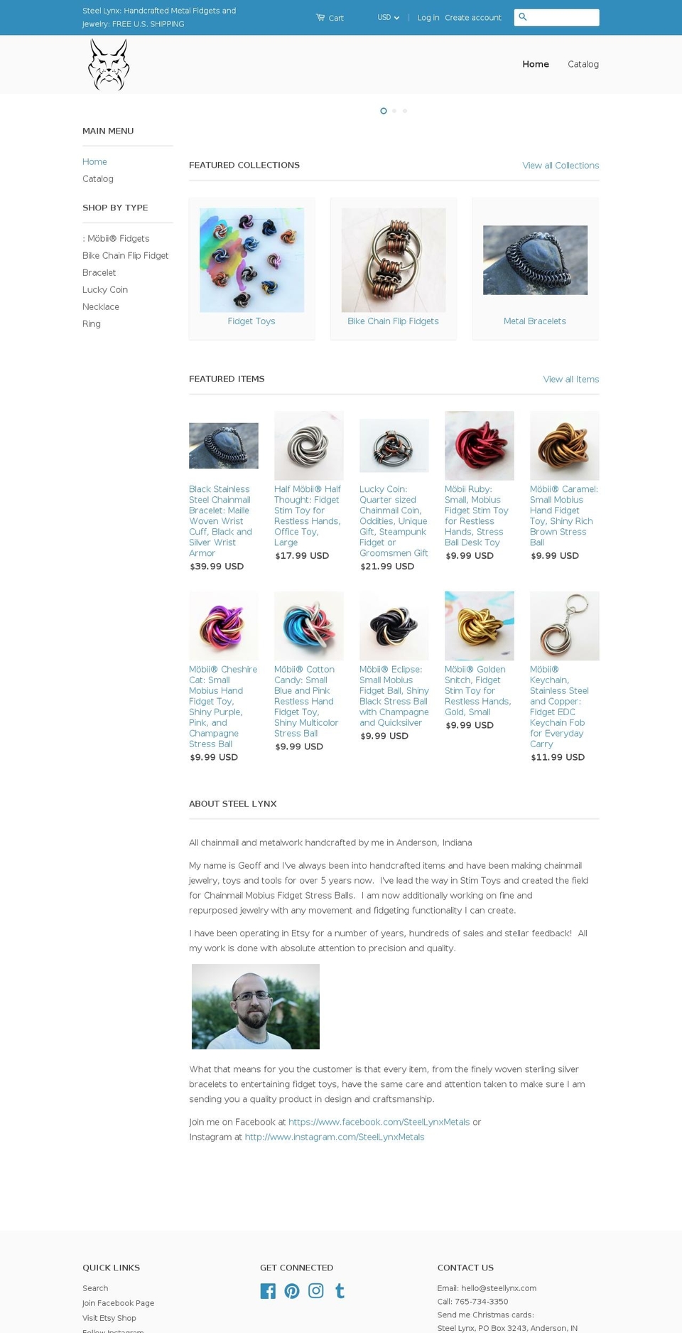 steellynxinc.com — Shopify storefront screenshot