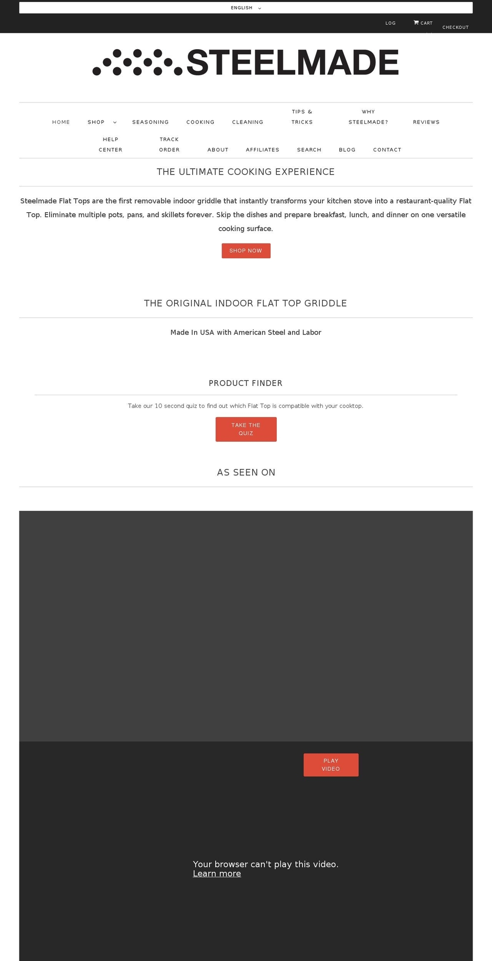 steelmadeusa.com shopify website screenshot