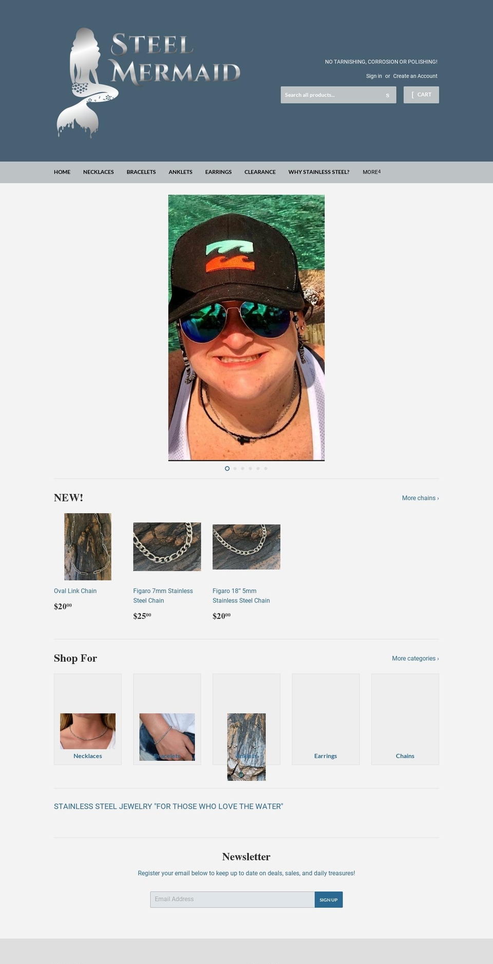 steelmermaid.com shopify website screenshot