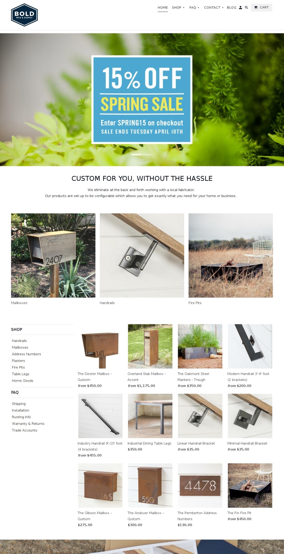 steelplanters.com shopify website screenshot