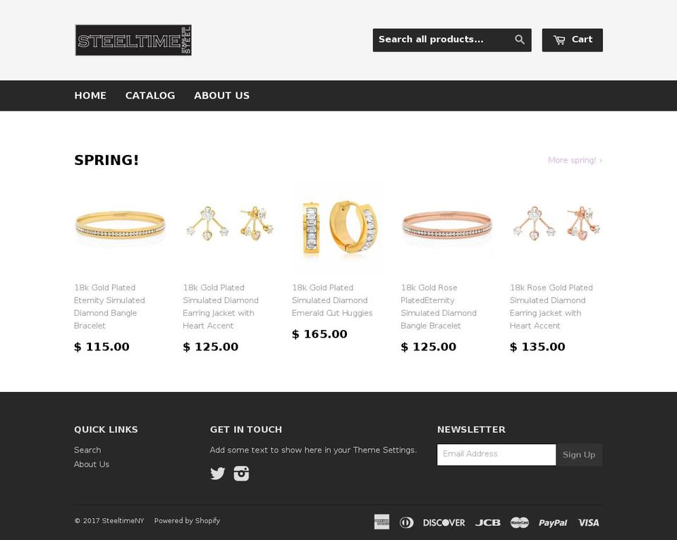 steeltimeny.com shopify website screenshot