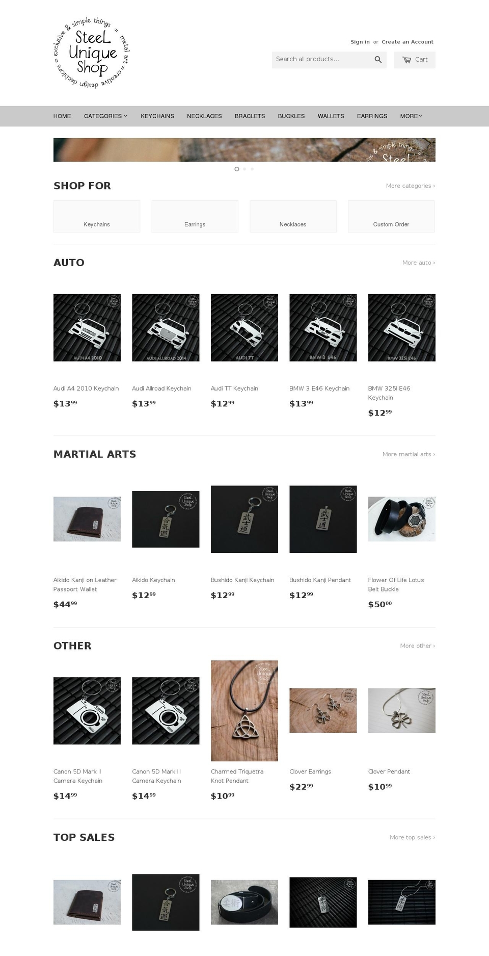 steelunique.myshopify.com shopify website screenshot